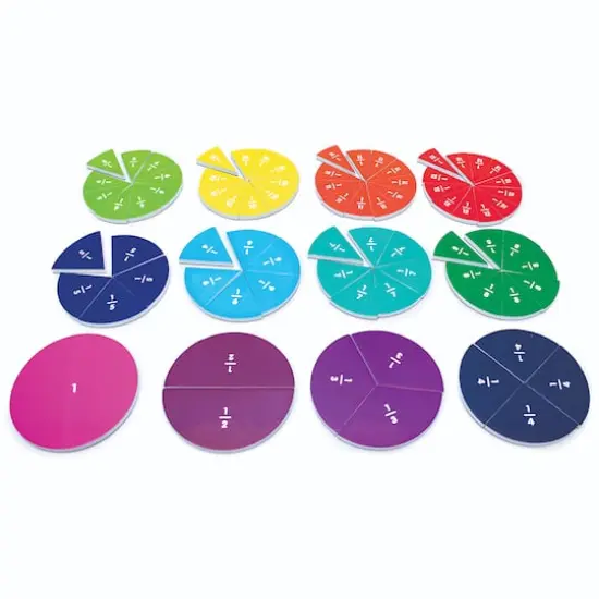 Junior Learning® Fraction Segments Magnetic Activities Learning Set {4}
