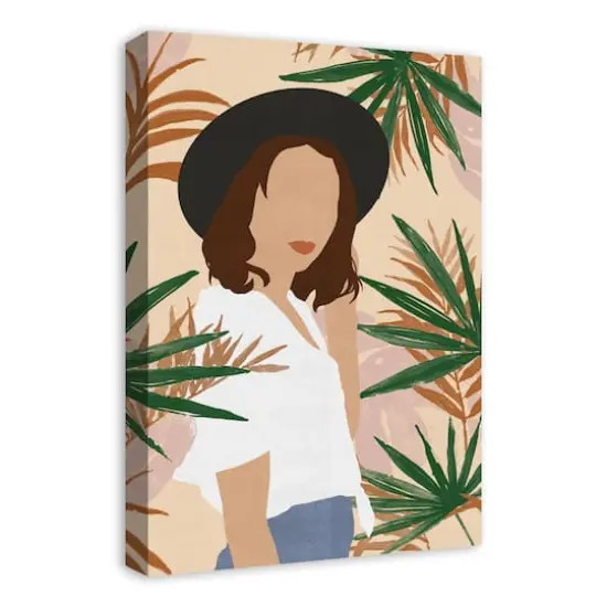 Jungle Girl Fashion Canvas Wall Art {3}