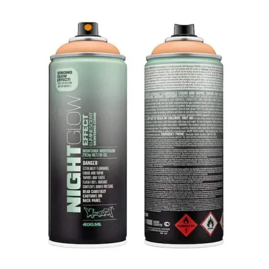 Montana Luminescent Orange Night Glow Effect Spray Paint {1}