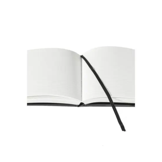 Fabrian&reg; EcoQua Plus A5 Lined Stitch-Bound Notebook Black {11}