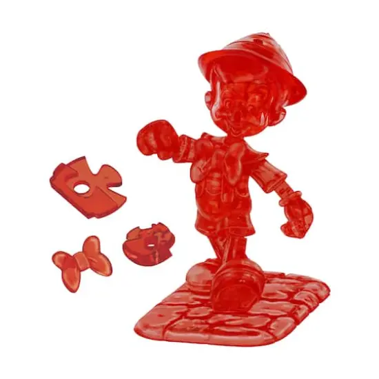 3D Crystal Puzzle - Disney Pinocchio (Red): 38 Pcs {5}