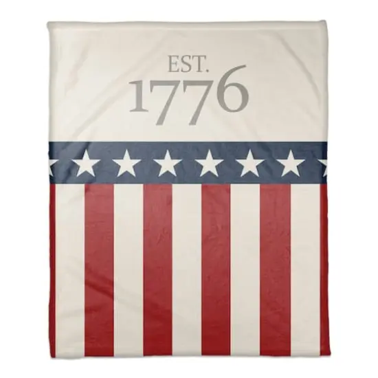 Est. 1776 Coral Fleece Blanket {1}