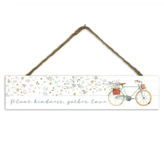 Plant Kindness Gather Love 17" x 3.5" Outdoor/Indoor Hanging Sign {1}