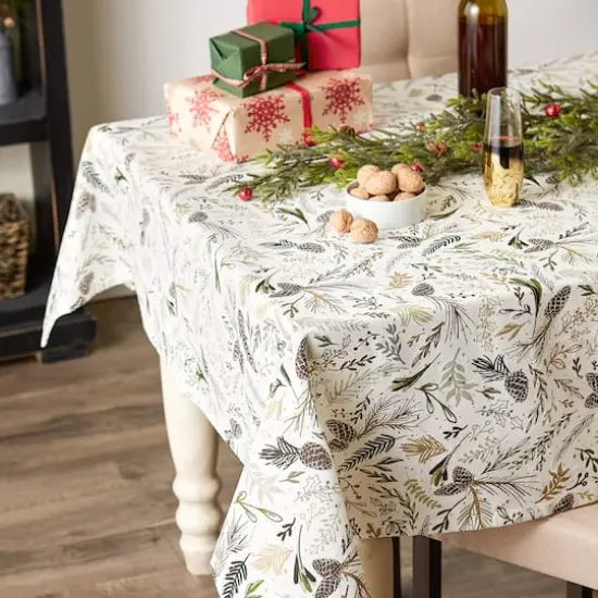 Sparkle Sprigs Printed, 70" Round {3}