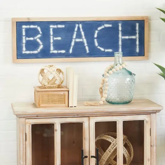 White Metal Coastal Wall Decor, 12" x 34" x 1" {7}