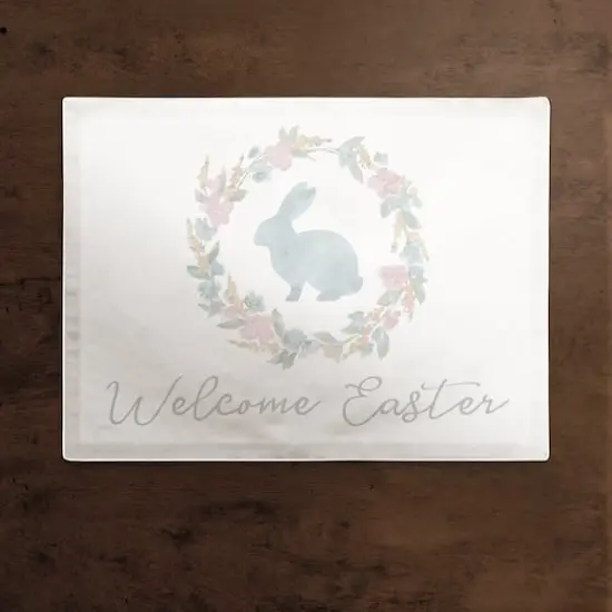 Easter Wreath KAM 2 18" x 14" Poly Twill Placemat {3}
