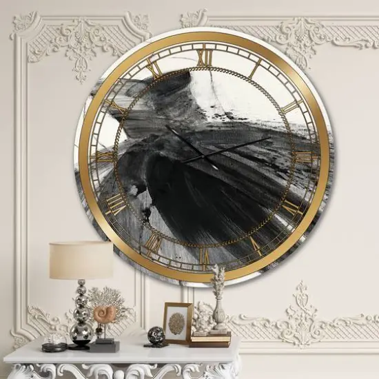 Designart 'Glam And Fashion Feminine Iii Glam Wall Clock {3}