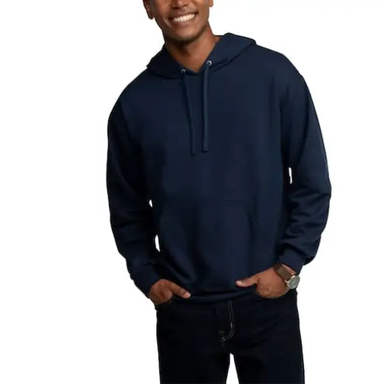 Fruit of the Loom Eversoft Fleece Pullover HoodieNavy {4}