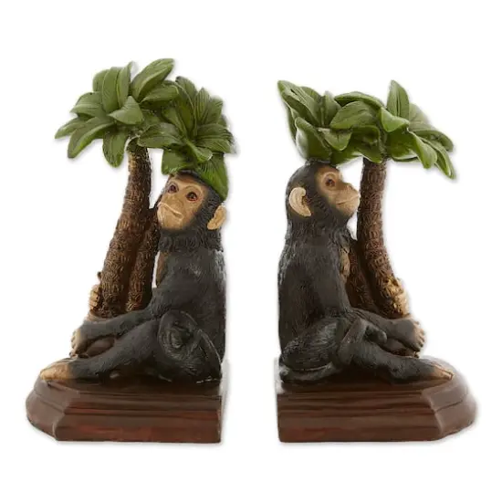 8.5" Decorative Monkey Bookends {1}