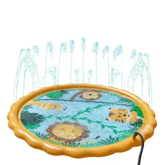 Swim Central 5ft. Inflatable Safari Children's Sprinkler Mat {1}