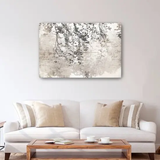 Taupe Soft Reflection Canvas Giclee {3}