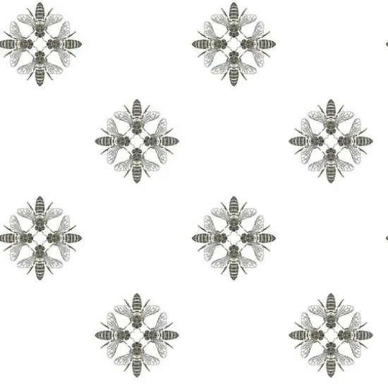 RoomMates Honey Bee Peel & Stick Wallpaper Black {2}