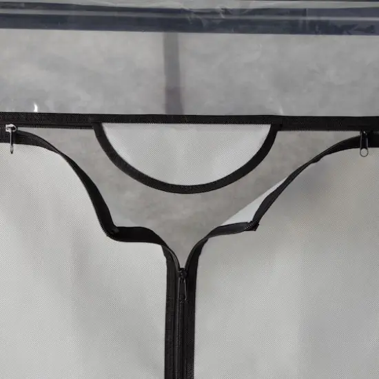 Honey Can Do 36" Gray Double Door Portable Wardrobe Closet {11}