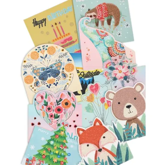 Diamond Dotz&reg; Beginner Greeting Card Variety Pack Diamond Painting Kit {3}