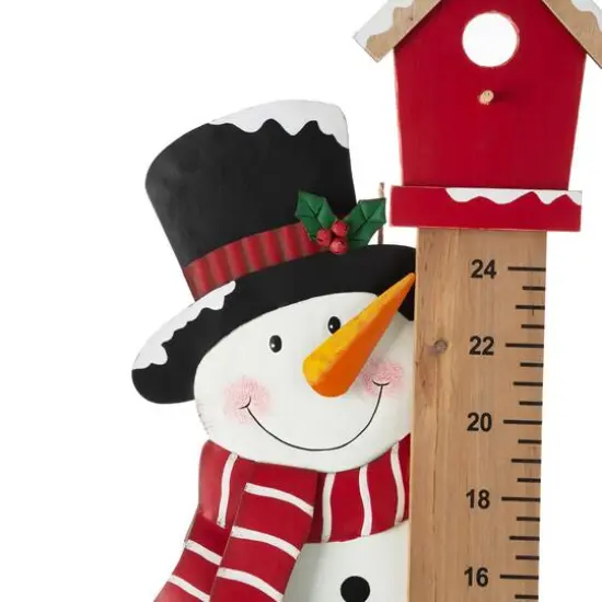 Glitzhome&reg; 40" Snowman Snow Gauge Yard Stake {5}