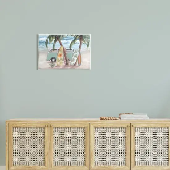 Stupell Industries Summer Waves Tropical Van Surfboards Wall Plaque Art {3}