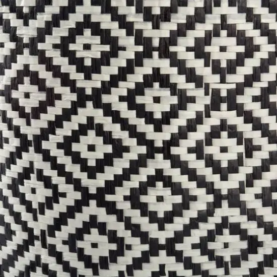 DII&reg; Large Round Geo Diamond Paper Bin Black {4}