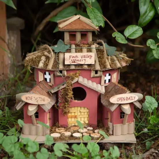 10.5" Finch Valley Winery Birdhouse {6}