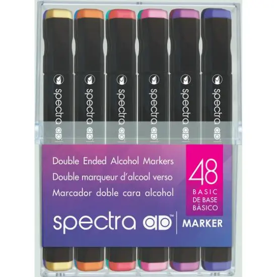 Chartpak&reg; Spectra Ad&trade; 48 Color Marker Set {1}