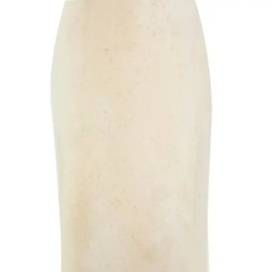 17" Beige Paper Mache Abstract Double Handle Vase {8}