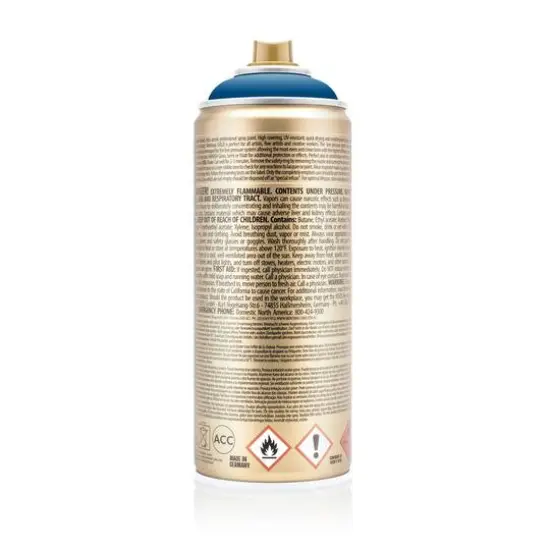 Montana&trade; Gold Acrylic Professional Spray Paint G5075 Signal Blue {7}