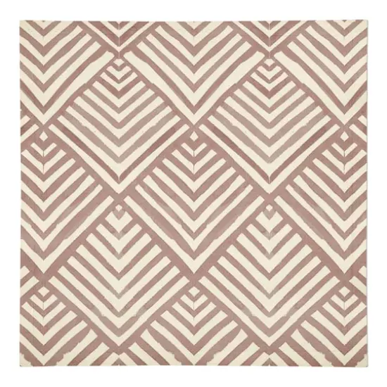 Watercolor Diamond Cotton Twill Napkin Blush {1}