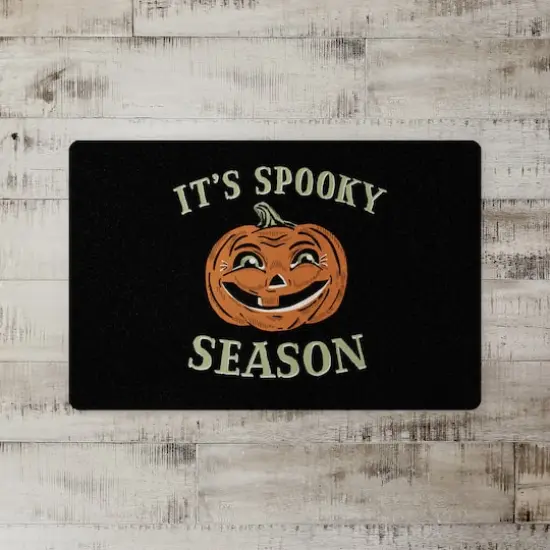 Retro Pumpkin Spooky Season Floor Mat {3}