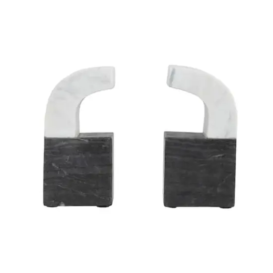 Hello Honey&reg; 6'' Two-Tone Marble Bookends Set {1}
