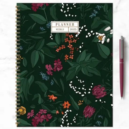 TF Publishing 2025 Large Garden Manor Weekly Monthly Spiral Planner {7}