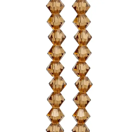 Preciosa Glass Crystal Bicone Beads, 4mm by Bead Landing&trade; Light Colorado Topaz {1}