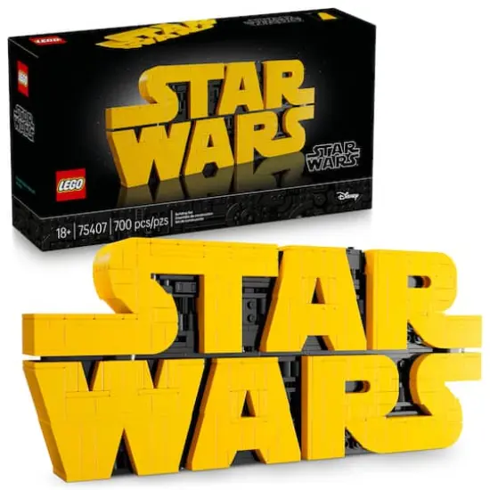 LEGO&reg; Star Wars&trade; Brick-Built Star Wars Logo Sign 75407 {1}