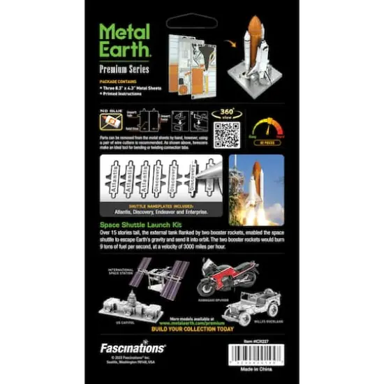 Metal Earth&reg; Premium Series Space Shuttle Launch Steel Model Kit {15}