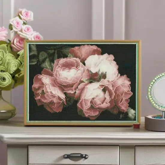 Diamond Dotz&reg; Intermediate Vintage Roses Diamond Art Painting Kit {3}