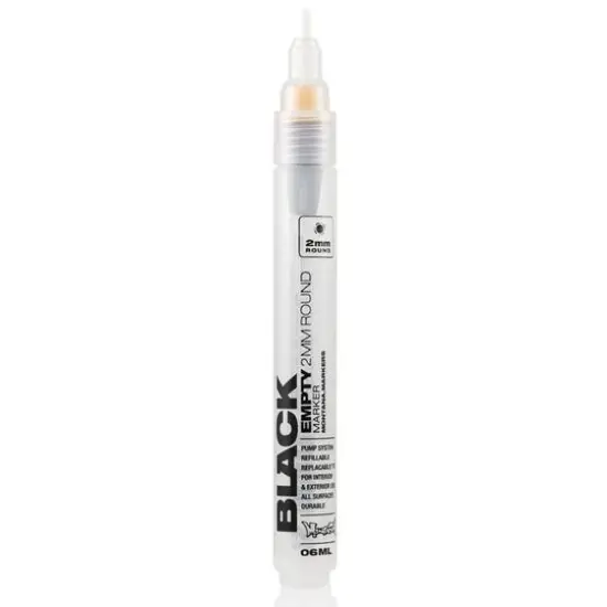 Montana BLACK Empty Marker, 2mm, Round {1}