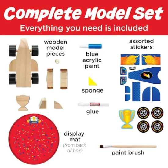 Creativity for Kids&reg; Buildeez!&trade; Blaze Race Car Wooden Model Set {4}