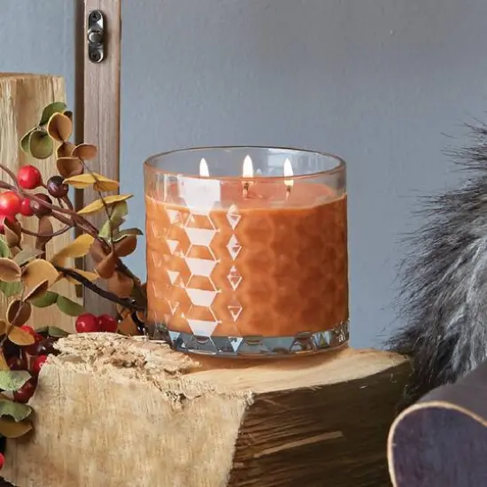 Root Candles Signature 3-Wick Honeycomb Beeswax Blend Jar Candle Mulled Cider {4}