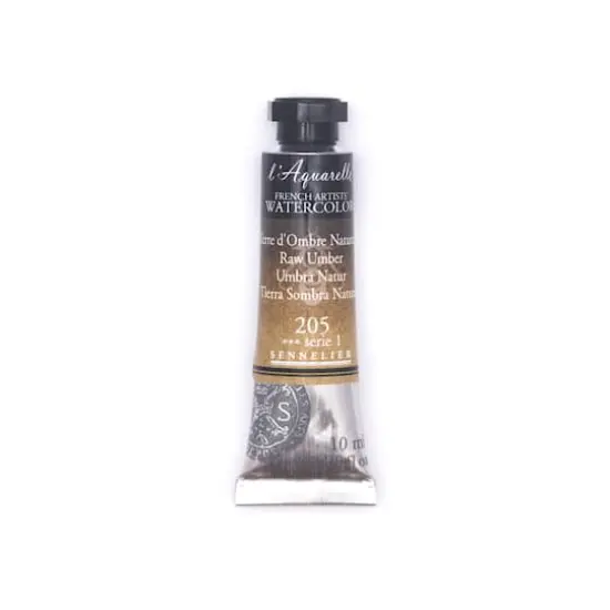 Sennelier French Artists' Watercolor, 10mL 205 Raw Umber S1 {1}