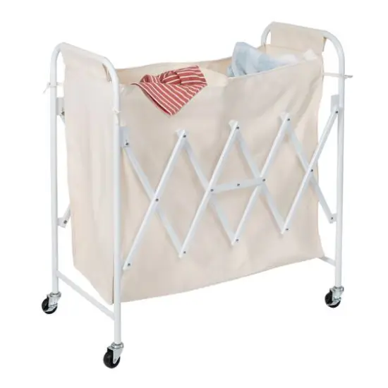 Honey Can Do White Collapsible Accordion Double Sorter {3}