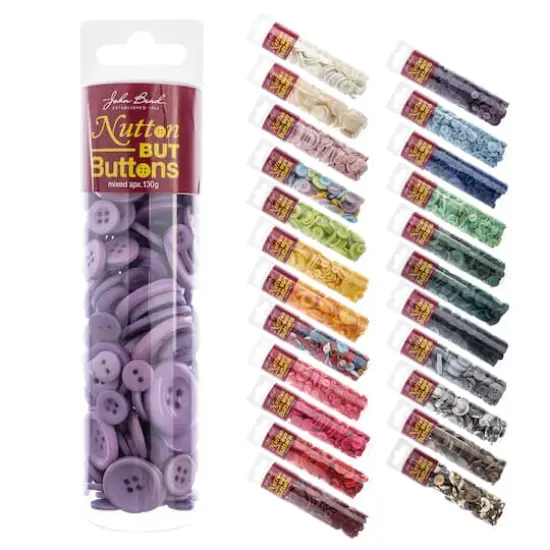 John Bead Nutton but Buttons Mixed Collection Light Purple {1}