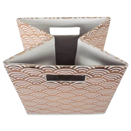 DII&reg; 13" Polyester Waves Storage Cube Copper {4}