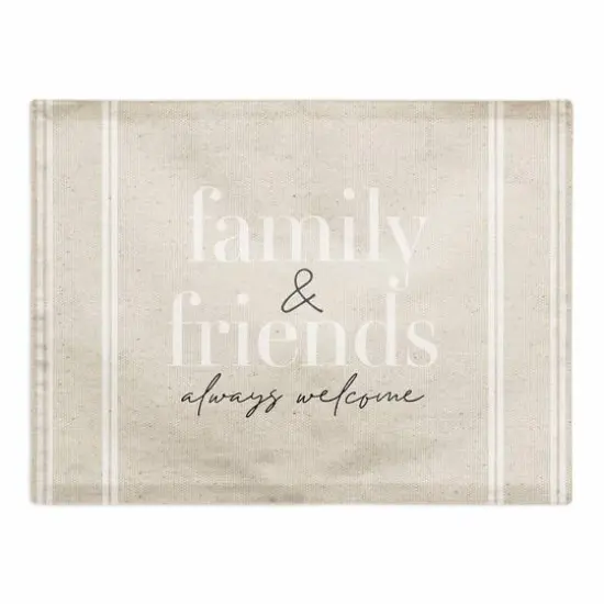 Family & Friends Always Welcome Cotton Twill Placemat {1}