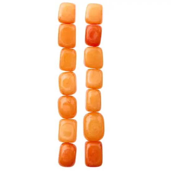 Orange Jade Nugget Beads, 14mm by Bead Landing&trade; {4}