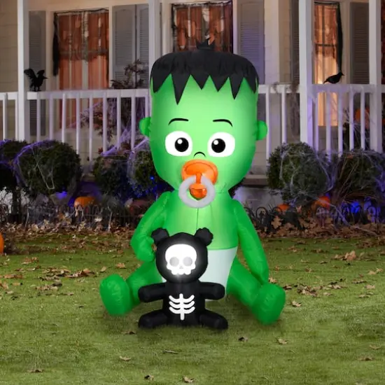 5.5ft. Airblown&reg; Inflatable Halloween Animated Nom Nom Baby with Pacifier {3}