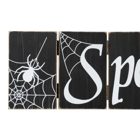 Glitzhome&reg; 20" Halloween Hinged Table Sign {8}