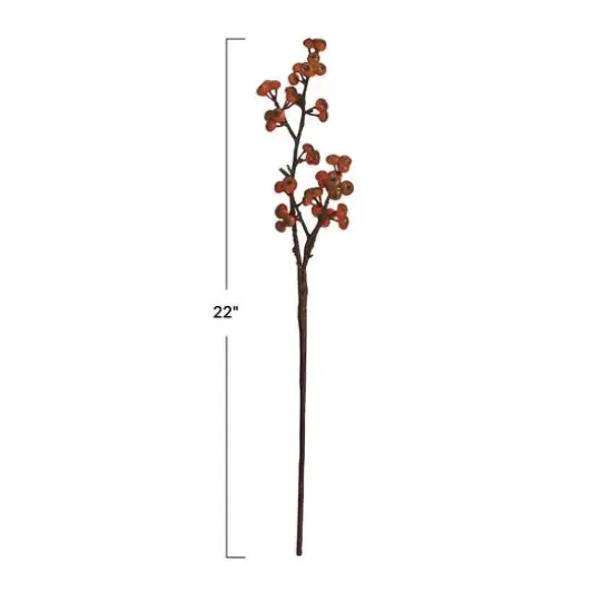 Hello Honey&reg; 22" Orange Faux Berry Stem {5}