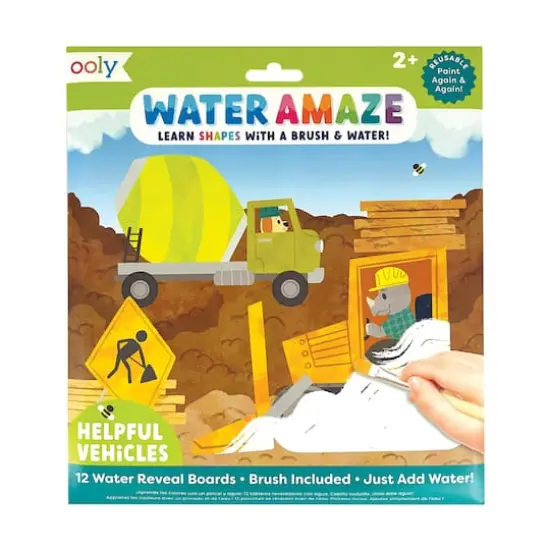 OOLY Water Amaze Helpful Vehicles Water Reveal Boards {1}