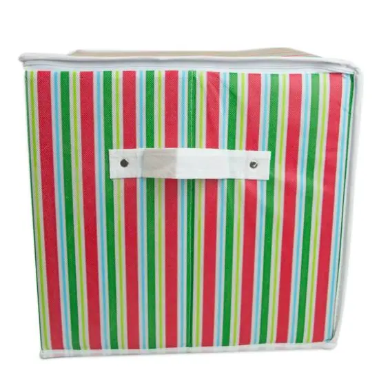 DII&reg; Ornament Holiday Stripe Small Storage {5}