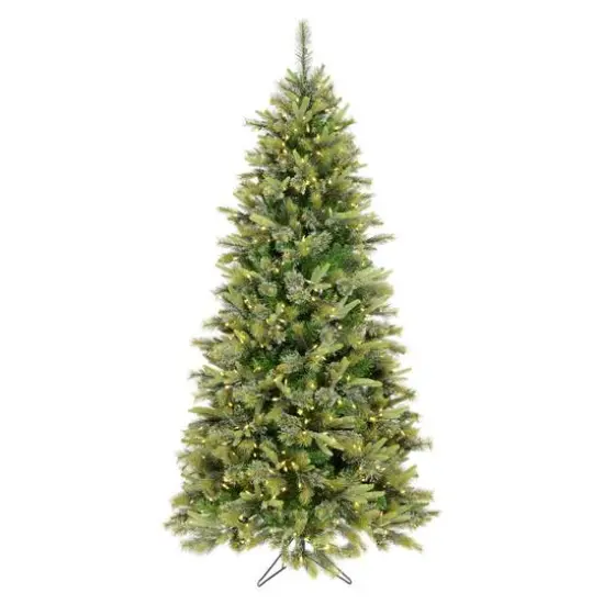 6.5ft.Pre-Lit Cashmere Slim Artificial Christmas Tree, Warm White Dura-Lit® LED Lights {1}