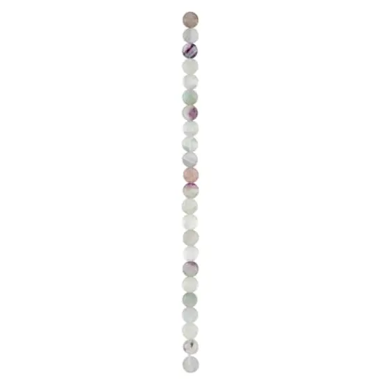 Pink & Blue Faceted Fluorite Coin Beads by Bead Landing&trade; {4}