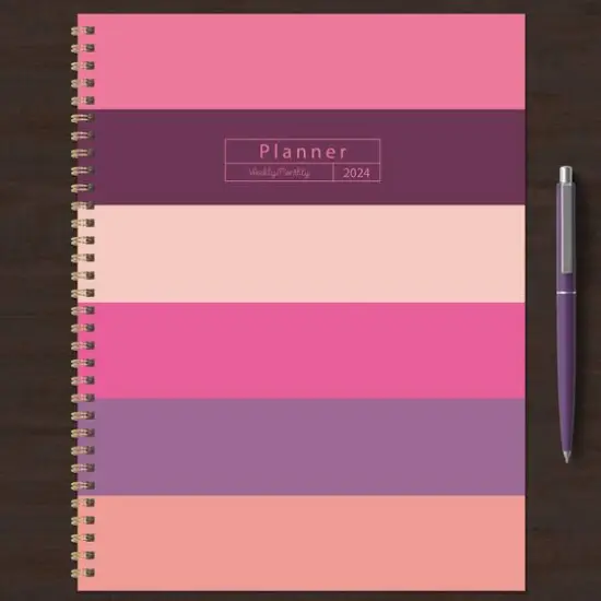 TF Publishing 2024 Pink Plum Blush & Petal Large Planner {6}
